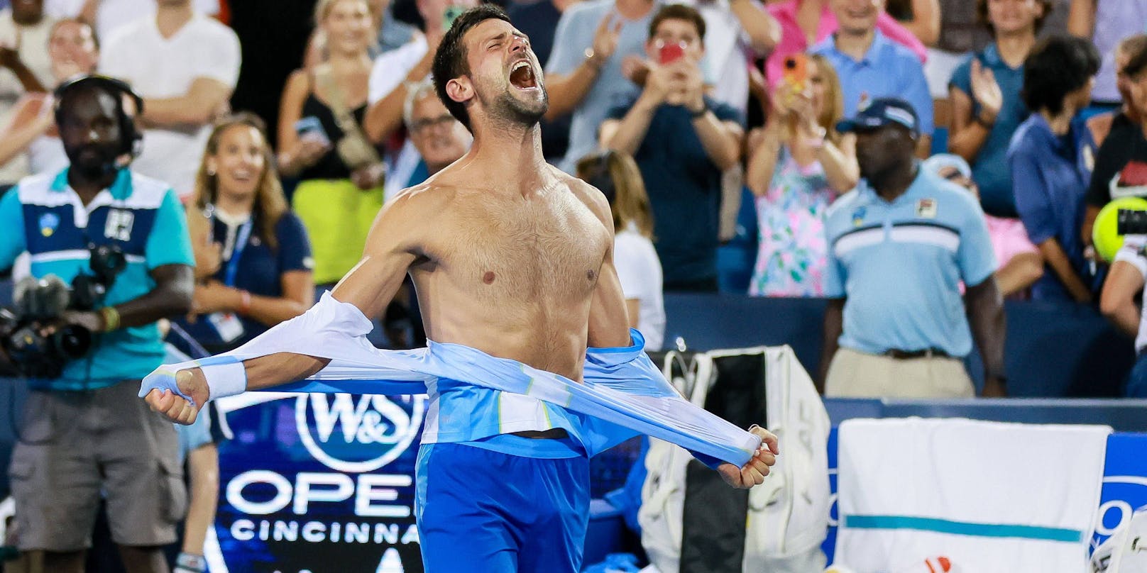 Novak Djokovic fährt aus der Haut.
