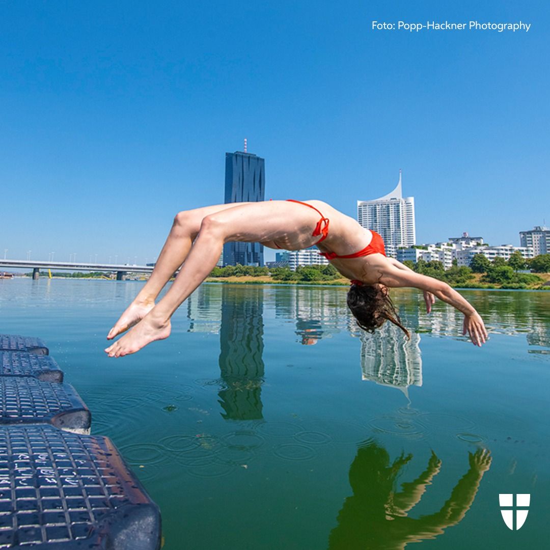 Nach dem Büro noch mal abkühlen: In Wiens Naturgewässern kannst du dich gratis und rund um die Uhr erfrischen.