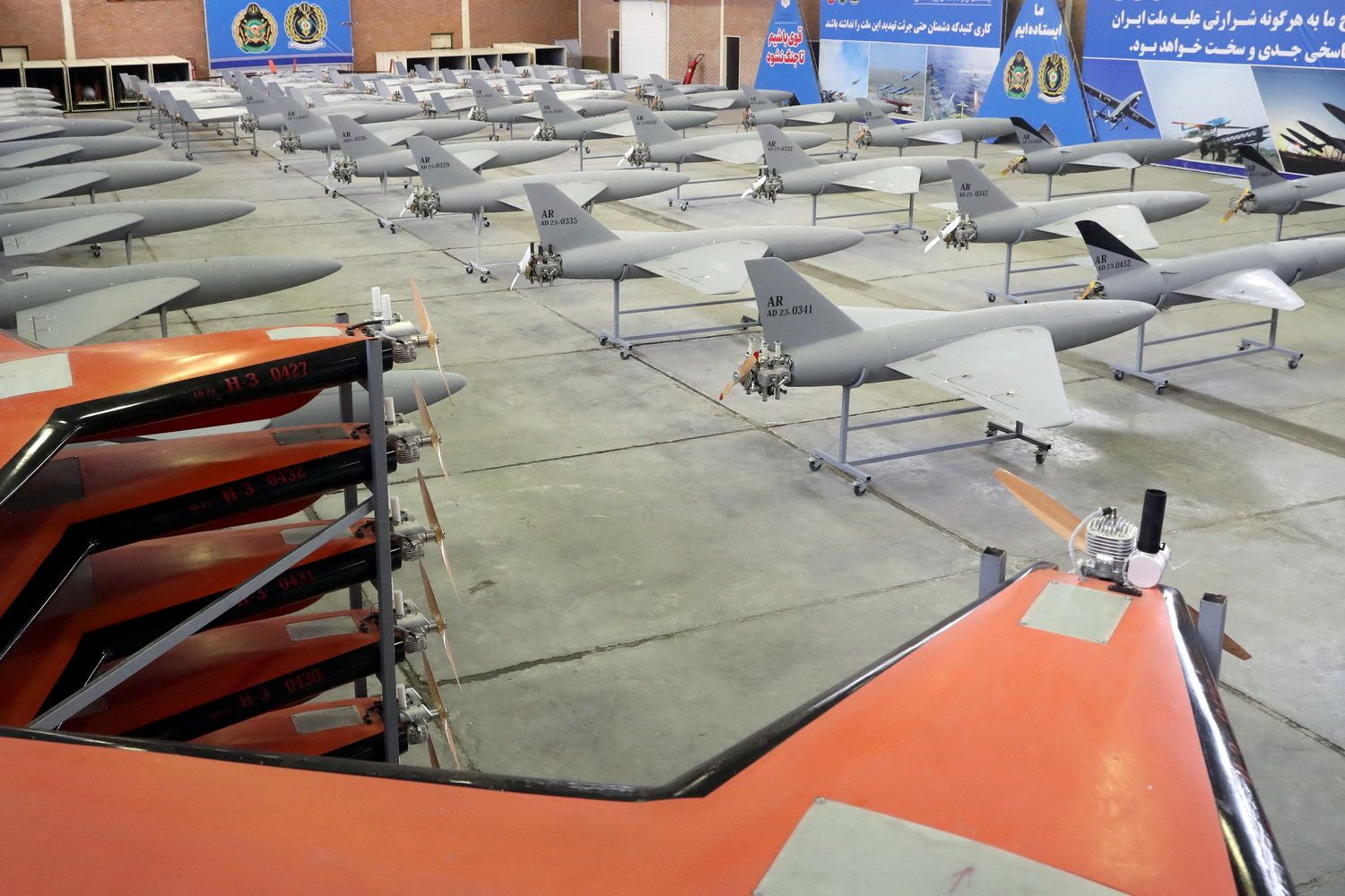 Im russischen Angriffskrieg gegen die Ukraine hat Moskau immer wieder auch Drohnen iranischer Bauart eingesetzt. (Archivbild)