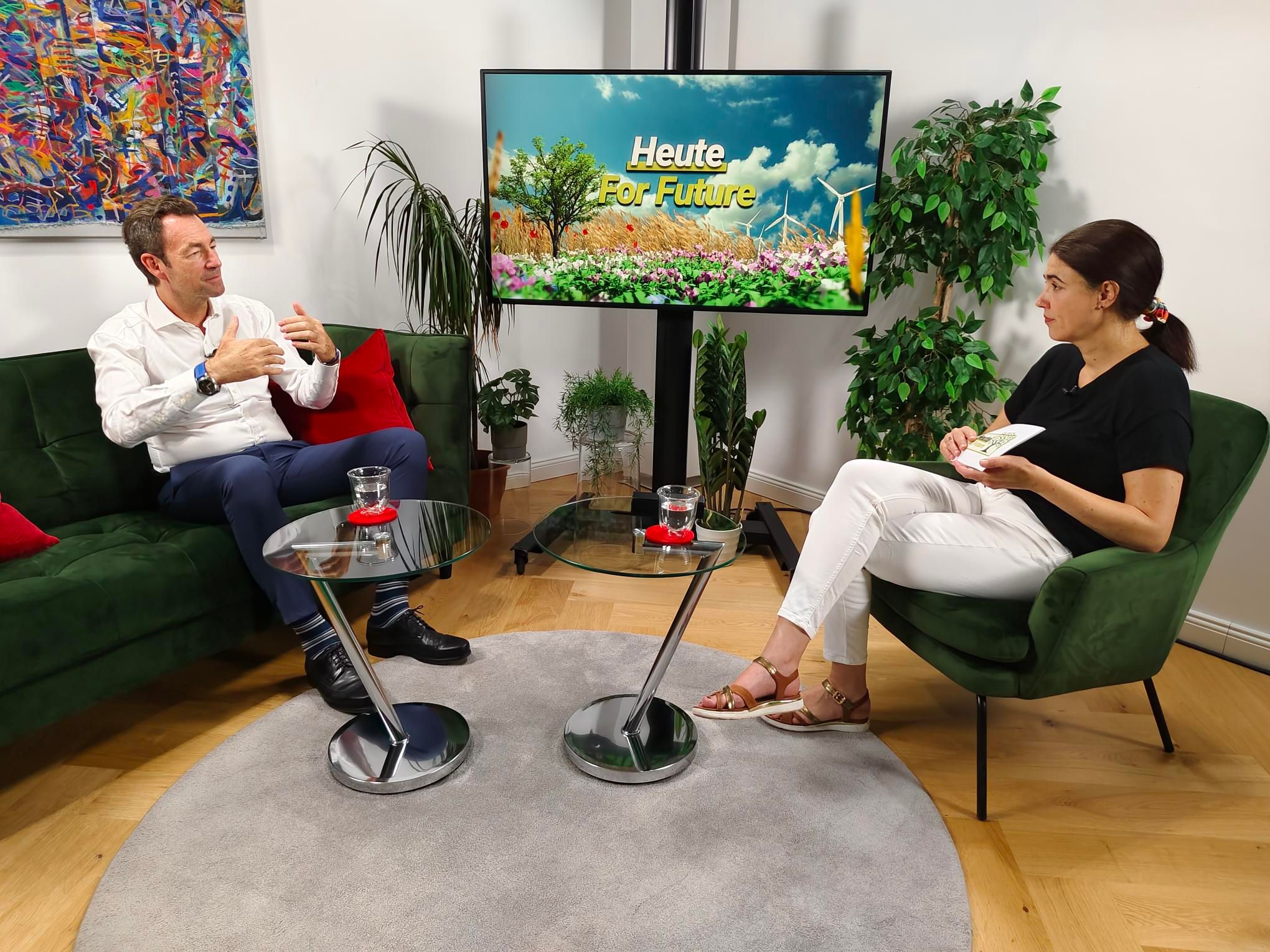 ARA-Vorstandssprecher Harald Hauke im Gespräch mit "Heute For Future"-Moderatorin Lydia Matzka-Saboi.