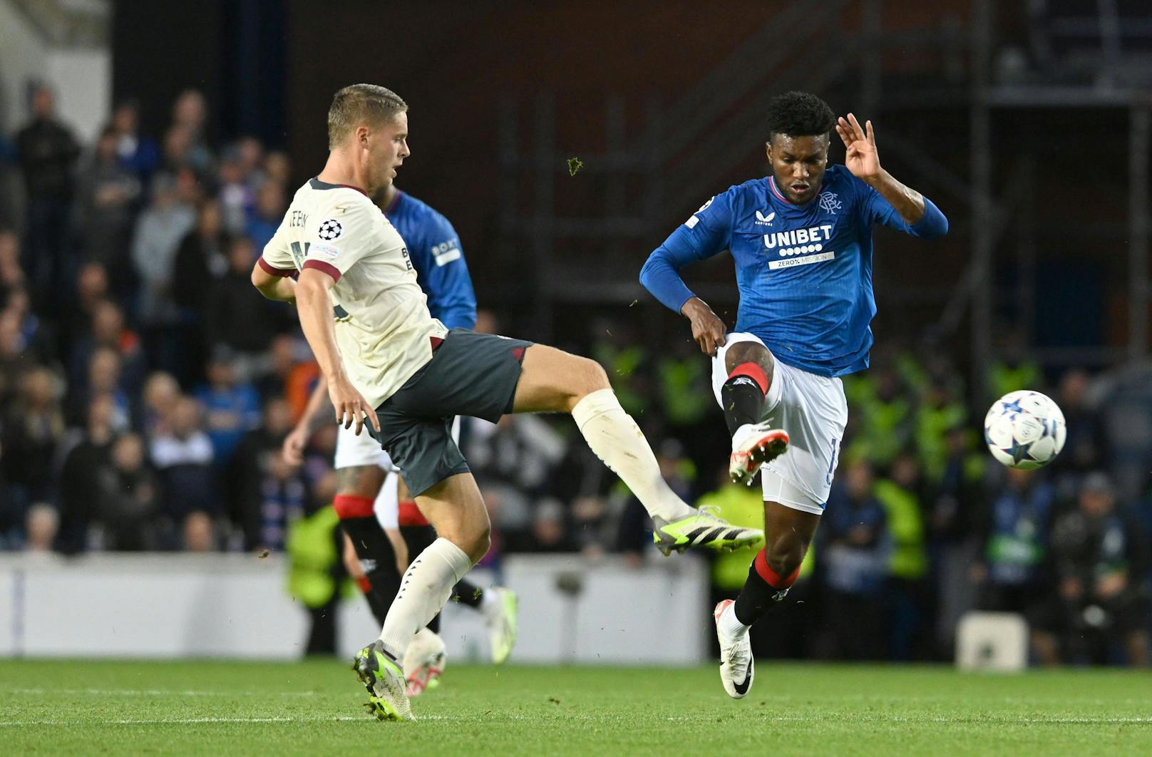 Die Glasgow Rangers im Champions-League-Play-off gegen Eindhoven. 