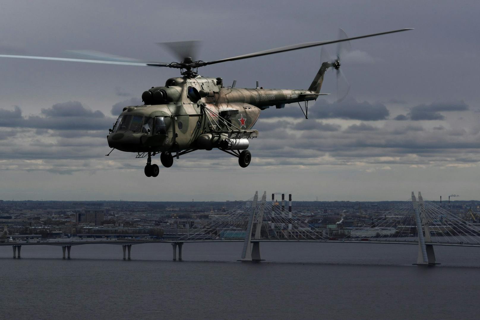 Ein russischer Mi-8-Helikopter (Symbolbild vom Mai 2020).