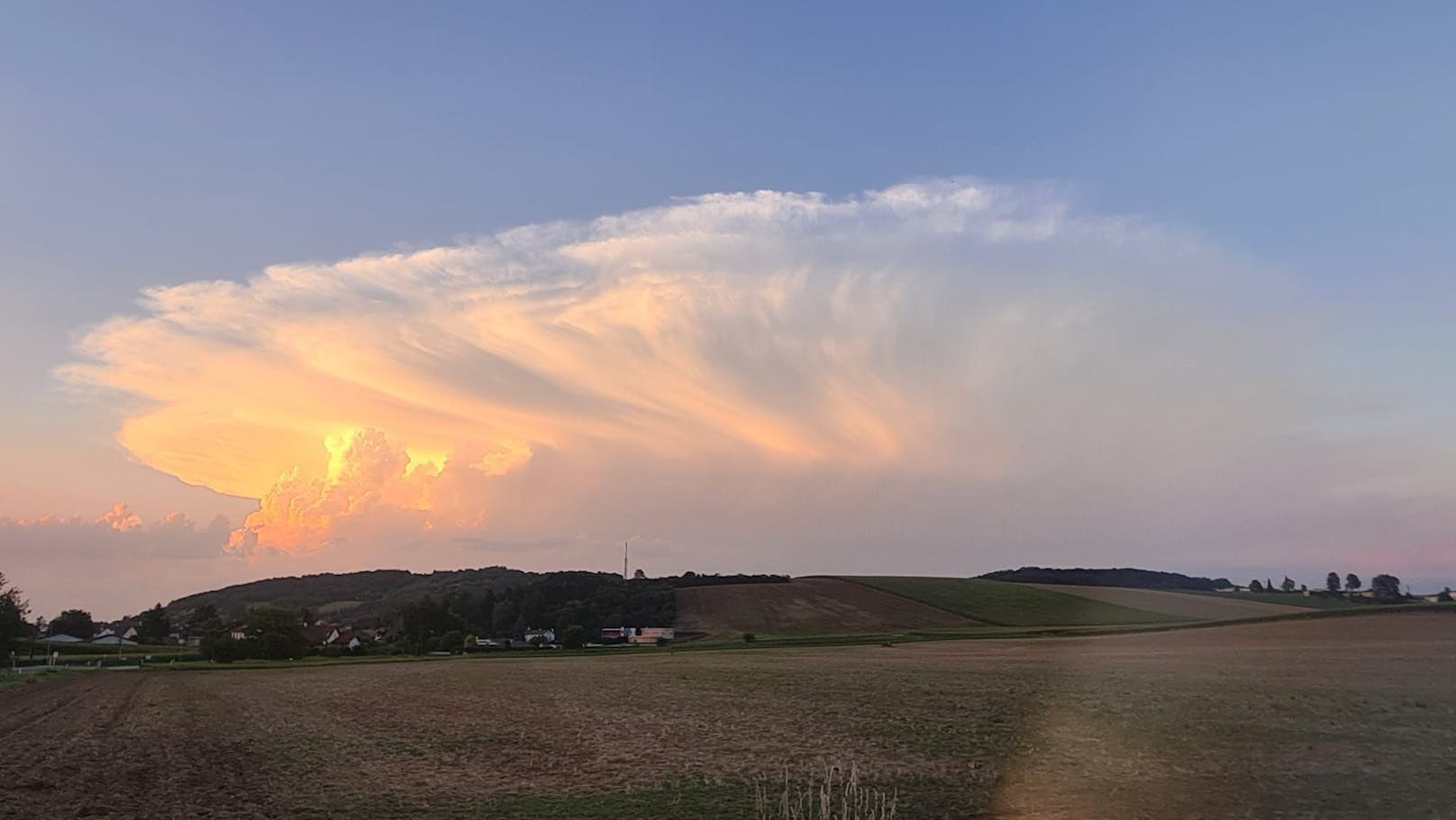 Superzelle am Dienstagabend