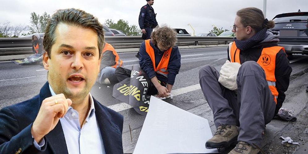Mit Klimaklebern will FPÖ-Chef Dominik Nepp hart ins Gericht gehen.