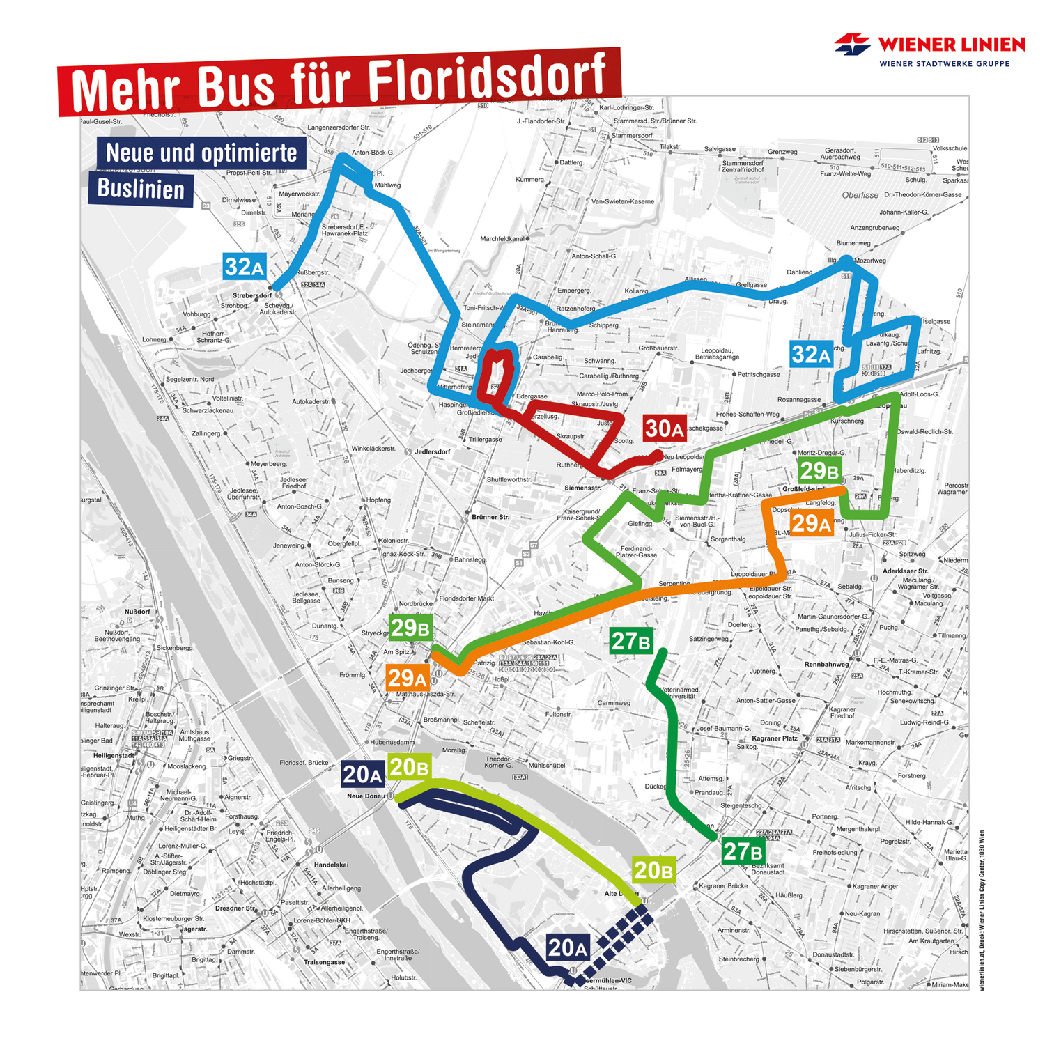 Mehr Bus für Floridsdorf: Das sind die neuen Optimierungen