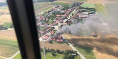ÖAMTC-Heli-Crew meldete aus der Luft Großbrand