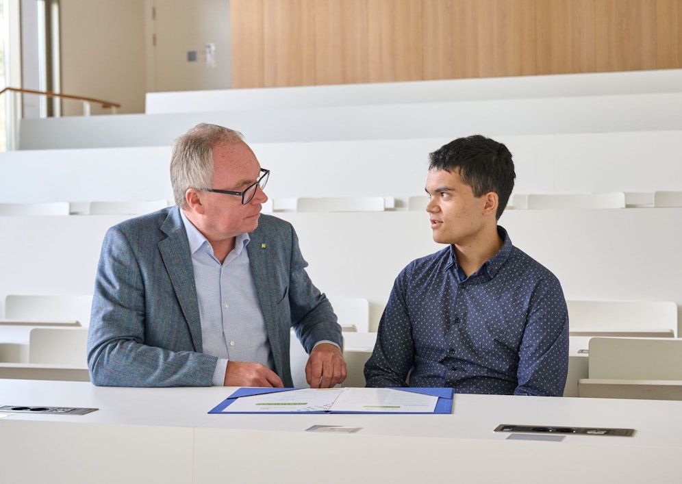 Landesvize Stephan Pernkopf und Elias Koschier.