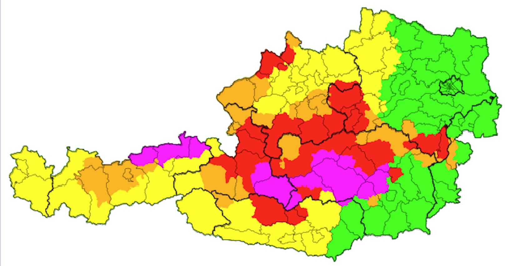 Aktuelle Unwetterwarnung