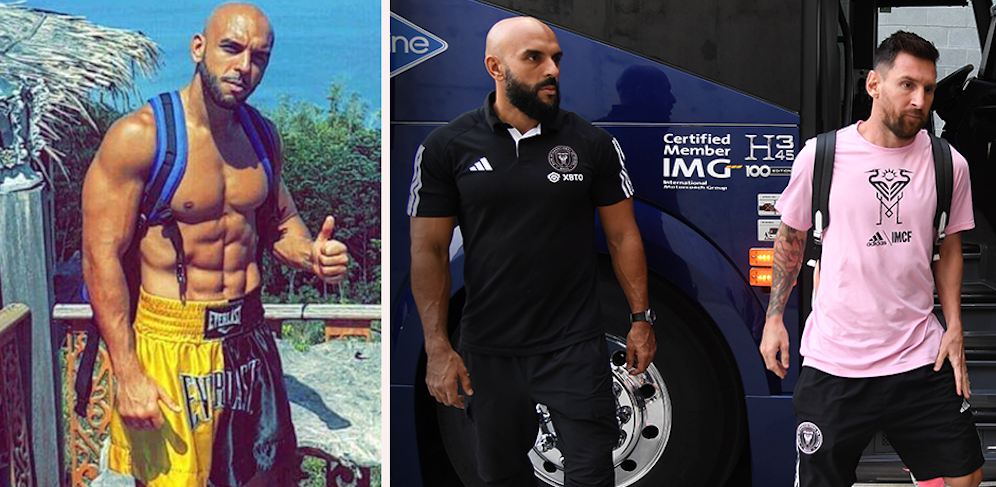 Lionel Messi wird von einem ehemaligen Elitesoldaten bewacht. 