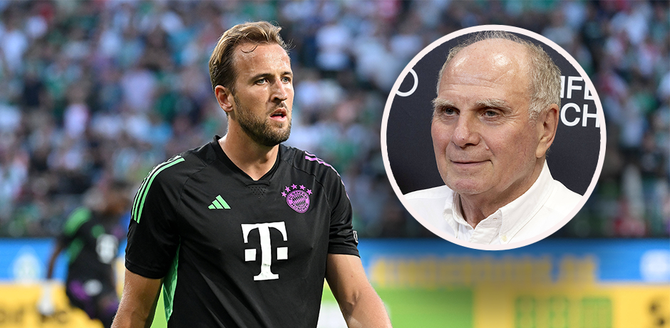 Uli Hoeneß spricht über den Verhandlungs-Koper mit Tottenham Hotspur. 
