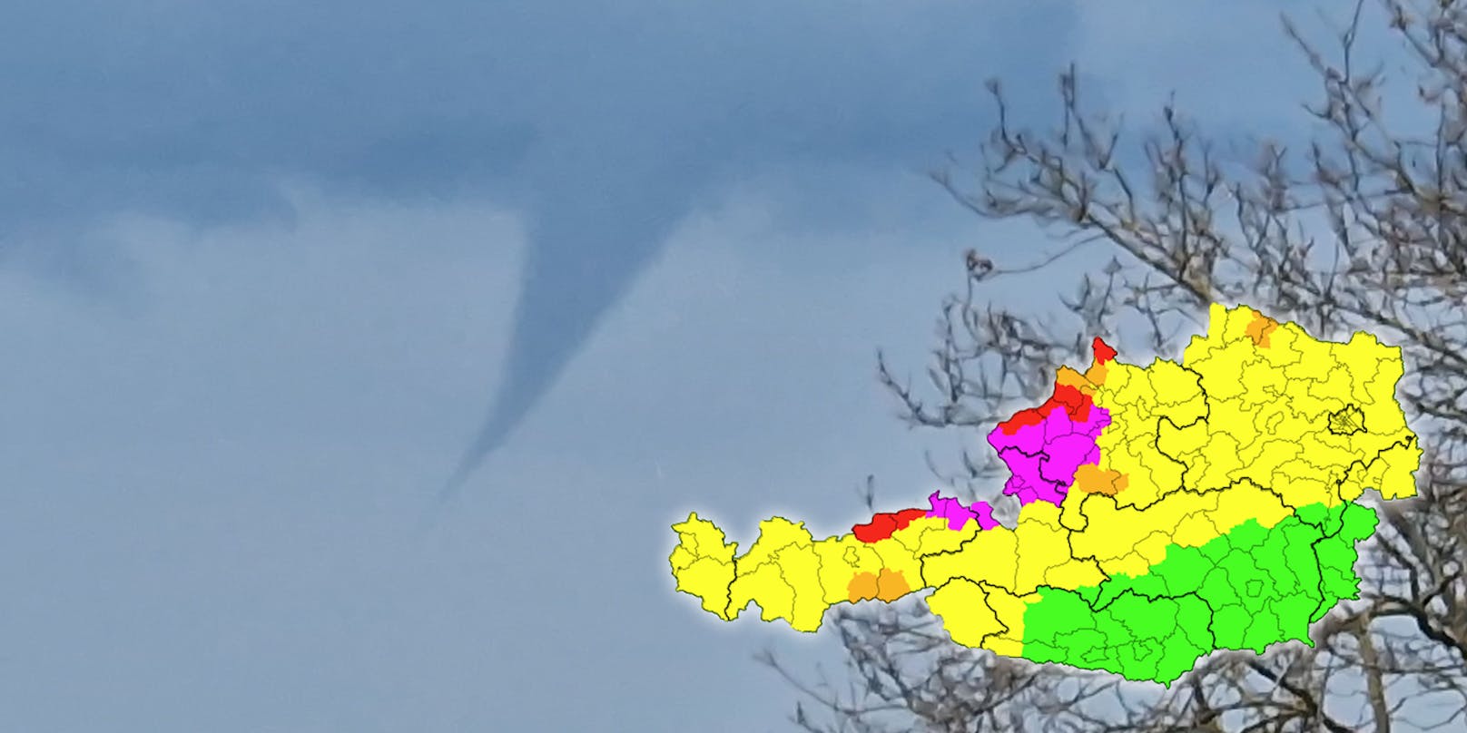 Für einige Regionen wurde Warnstufe Violett ausgerufen, auch die Tornado-Gefahr ist erhöht. (Archivfoto)