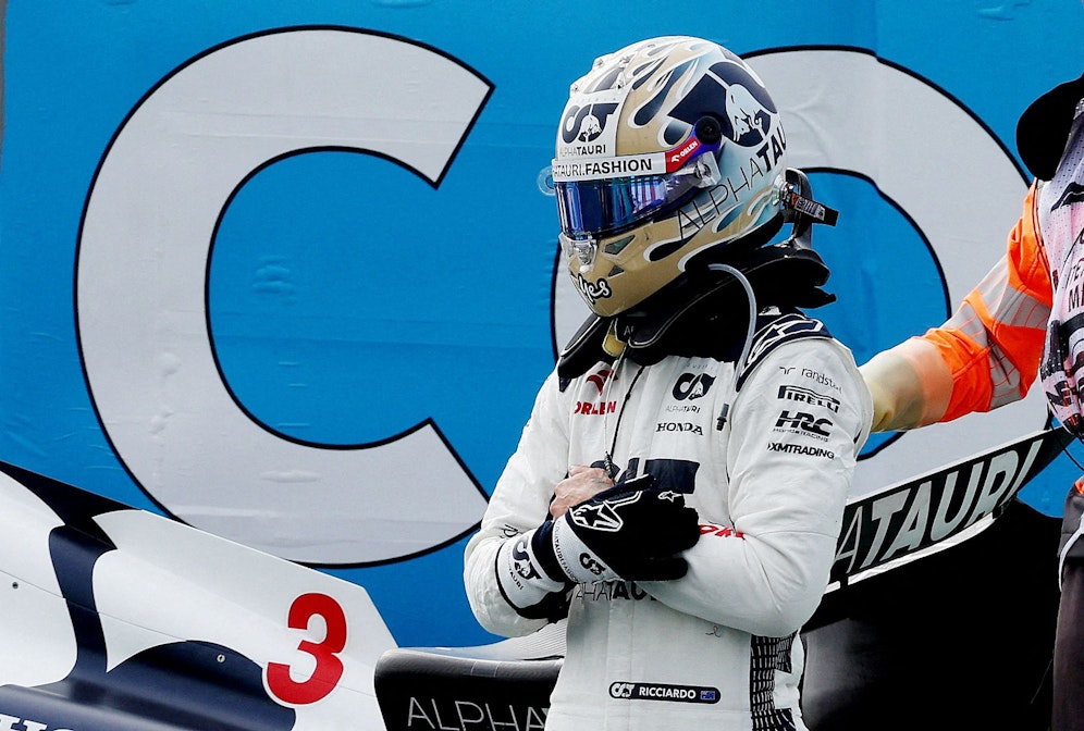Daniel Ricciardo zog sich in Zandvoort einen Mittelhandbruch zu. 