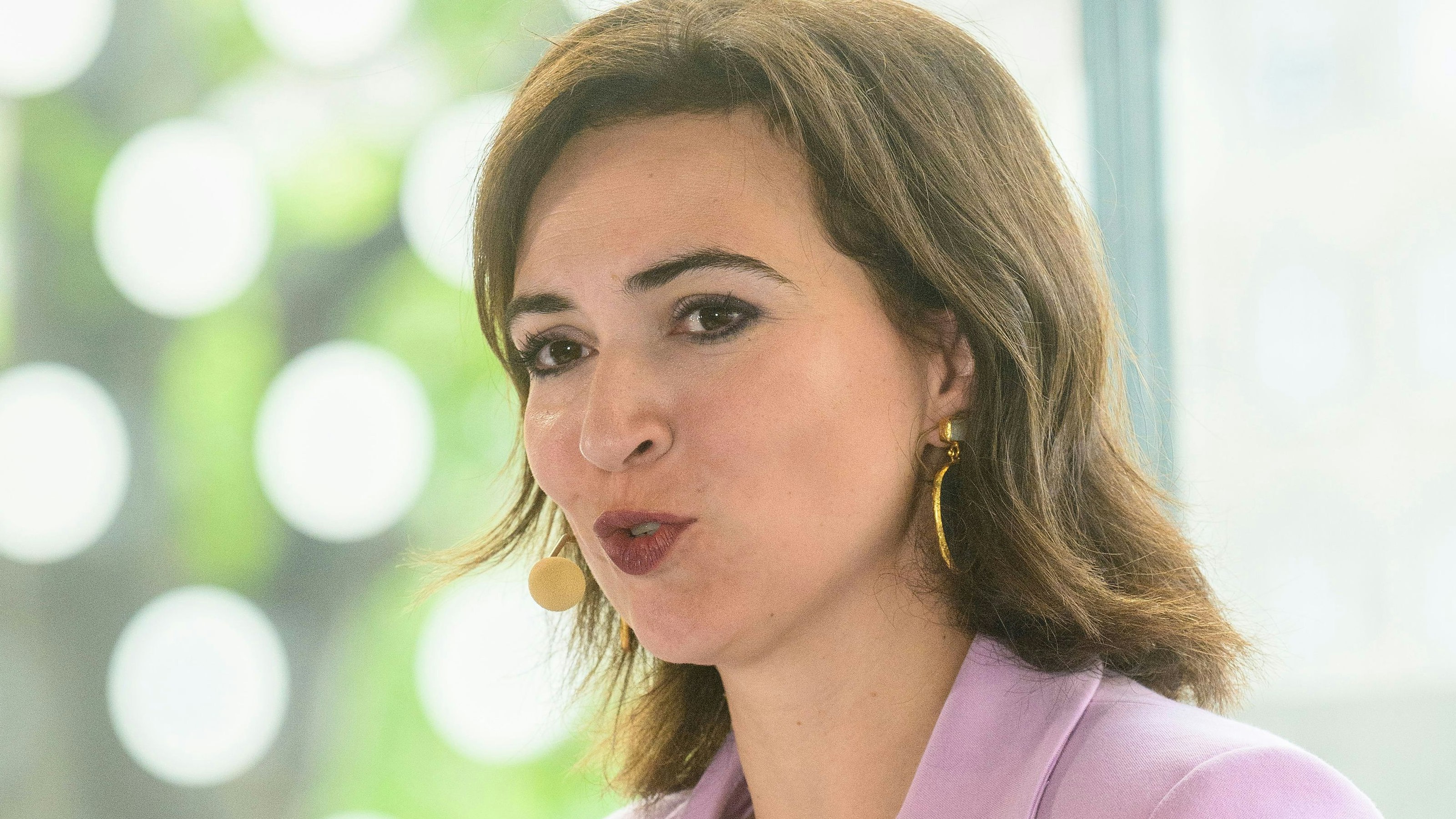 Download von www.picturedesk.com am 27.08.2023 (11:35).  WIEN, OESTERREICH - 26. MAI: Justizministerin Alma Zadic (Gruene) bei einem Pressegespraech mit dem Titel "Starke Start-ups braucht das Land" bei der weXelerate GmbH am 26. Mai, 2023 in Wien, Oesterreich.230526_SEPA_32_009 - 20230526_PD3071 - Rechteinfo: Rights Managed (RM)