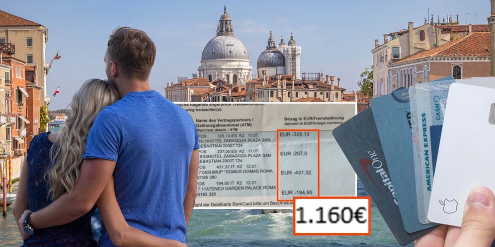 Der Venedig-Trip erwies sich bereits vor Urlaubs-Antritt als sehr teuer.