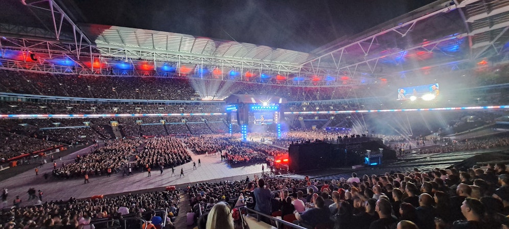 Volle Hütte in Wembley! Heute war bei AEW All In live mit dabei