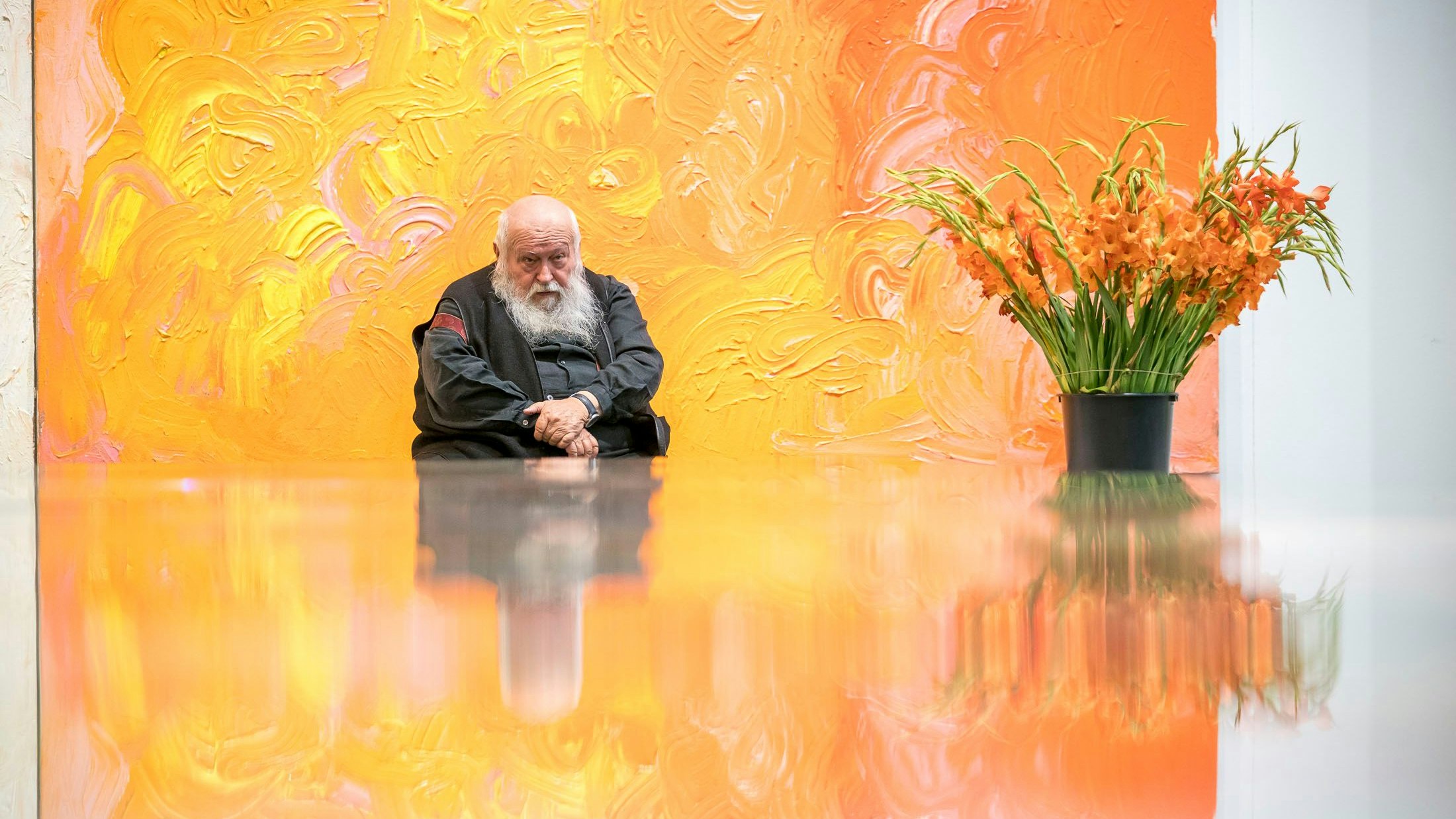 besuch bei hermann nitsch im nitschmuseum in mistelbach und im atelier in prinzendorf, 20200627 foto: helmut graf/tageszeitung heute