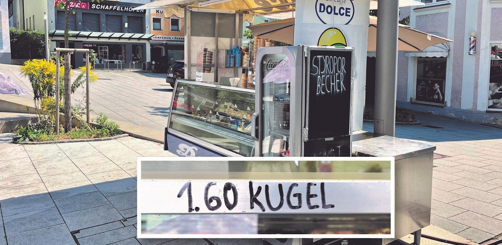 Ein Paradies für Schleckermäuler: der Eisstand in Gallneukirchen nahe Linz.