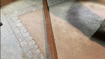 Die Holzlatte wurde sichergestellt.