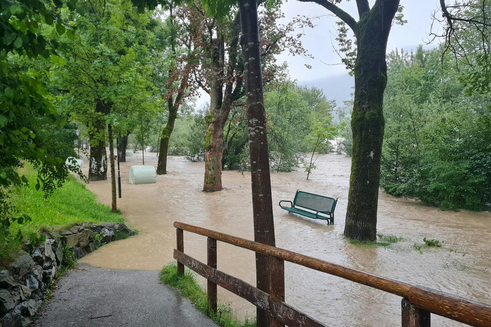 Die Hochwassersituation in Bad Hofgastein