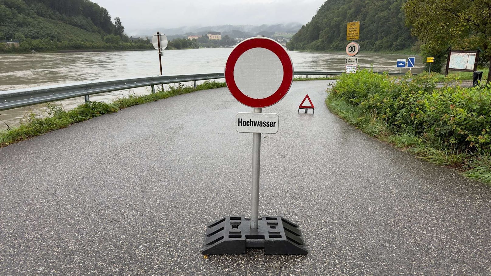 Sperre wegen Hochwasser im Bezirk Amstetten