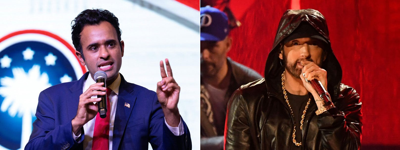 US-Rapper Eminem hat den republikanischen Präsidentschaftsbewerber Vivek Ramaswamy aufgefordert, seine Musik künftig nicht mehr für den Wahlkampf zu nutzen.