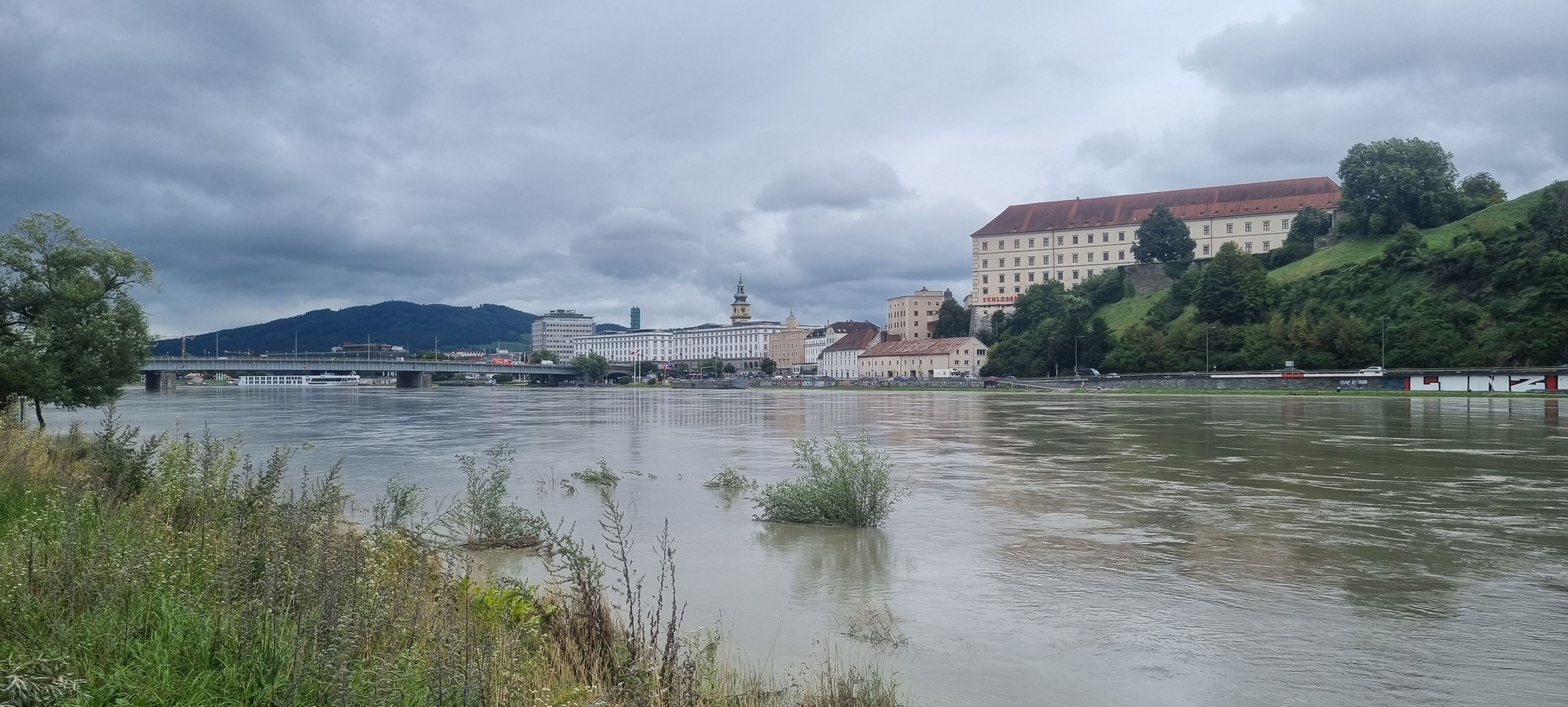 ...und bei Hochwasser.