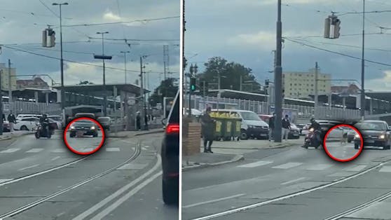 Im 12. Wiener Bezirk mussten mehrere Verkehrsteilnehmer plötzlich blitzschnell reagieren.