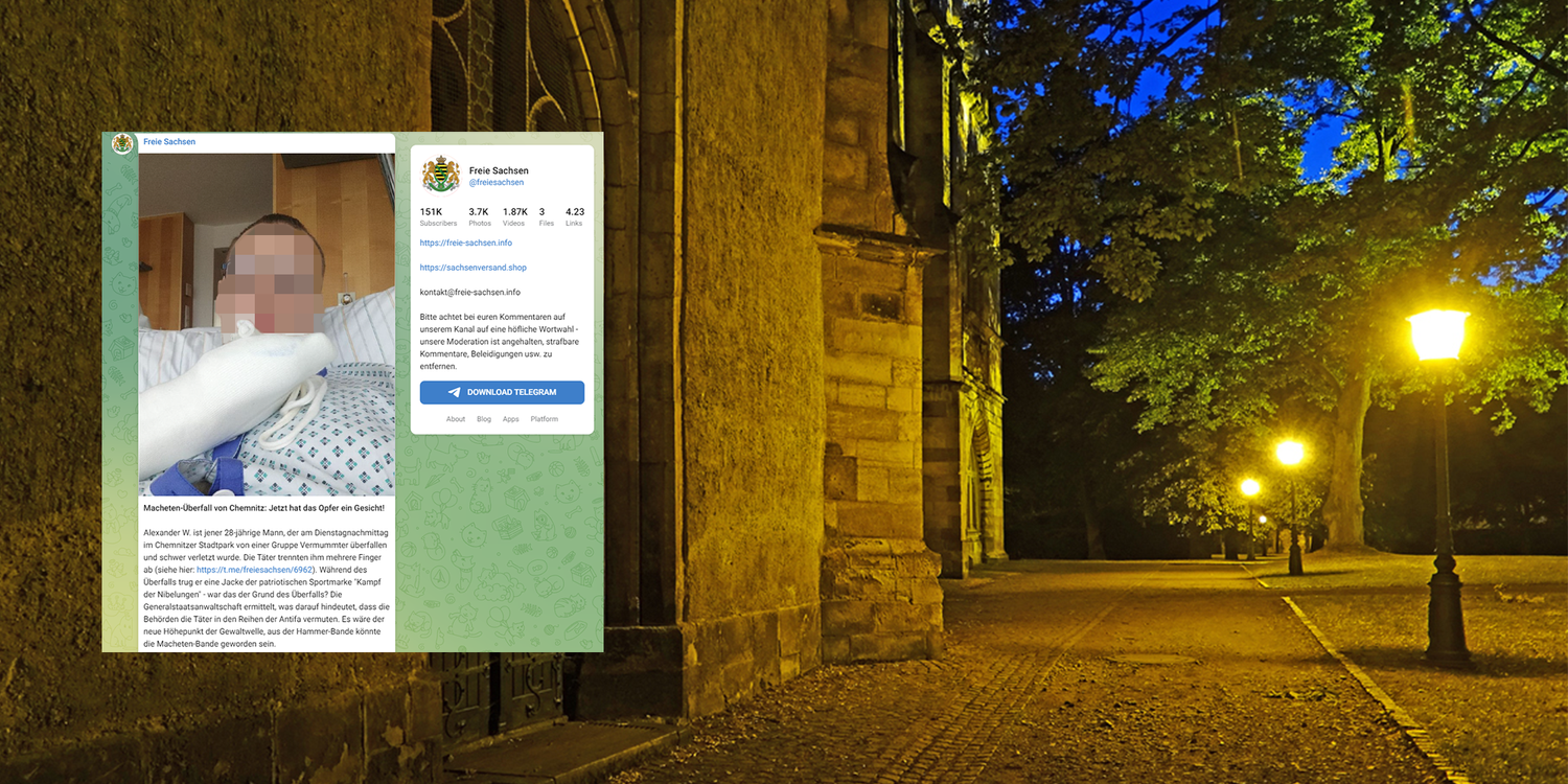 Der Überfall im Chemnitzer Stadtpark dürfte kein politisches Motiv gehabt haben. Ermittelt wird gegen das vermeintliche Opfer und einen Bekannten von ihm.