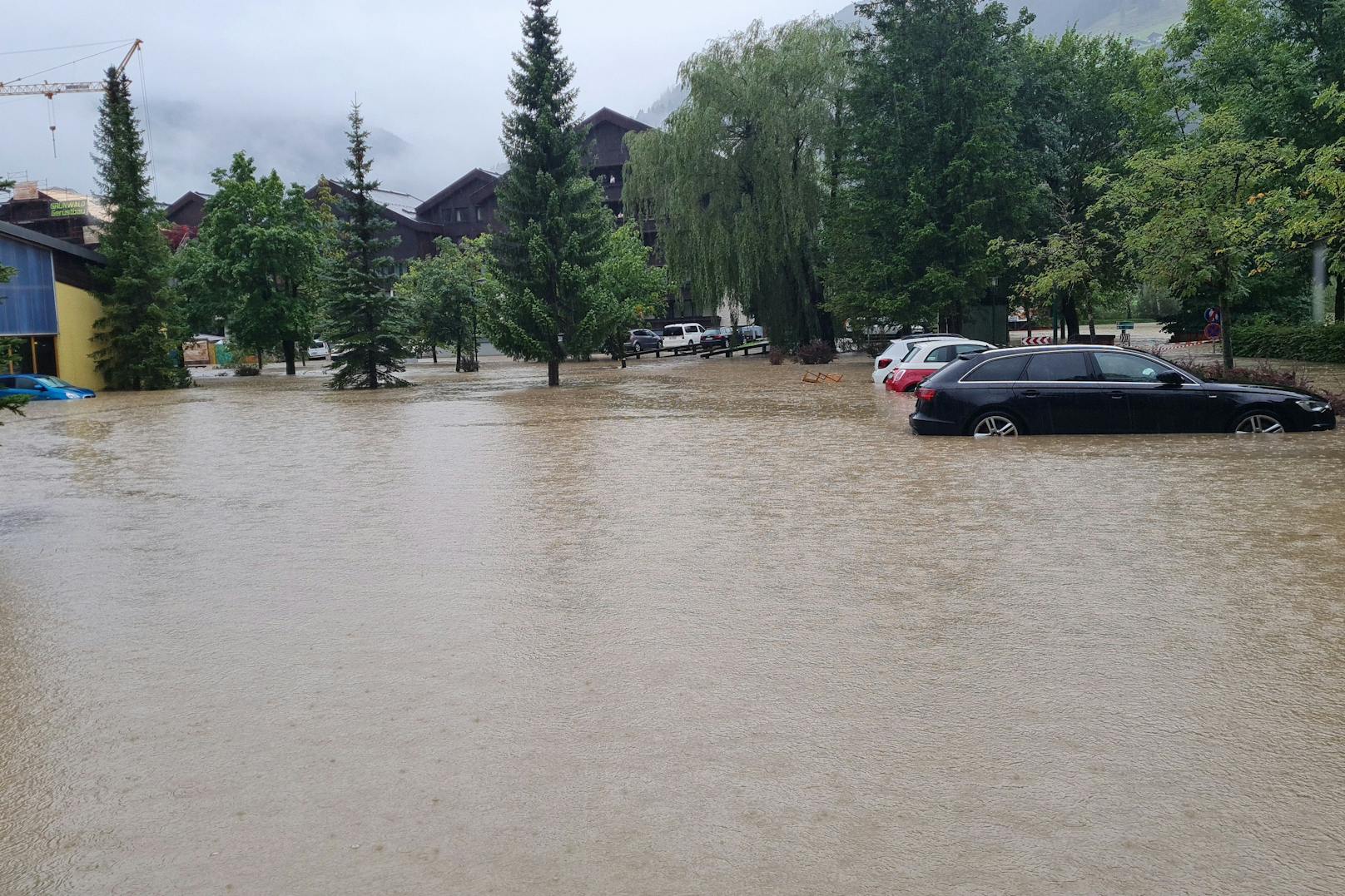 Die Hochwassersituation in Bad Hofgastein