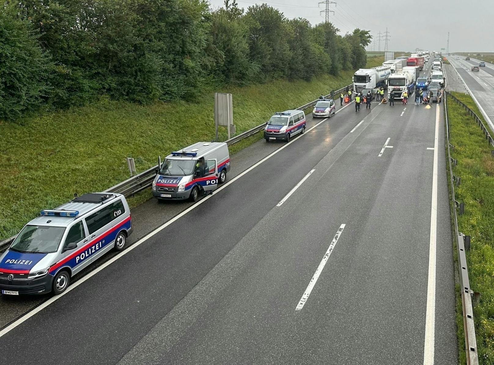 Polizei griff schnell durch auf der West bei St. Pölten-Süd.
