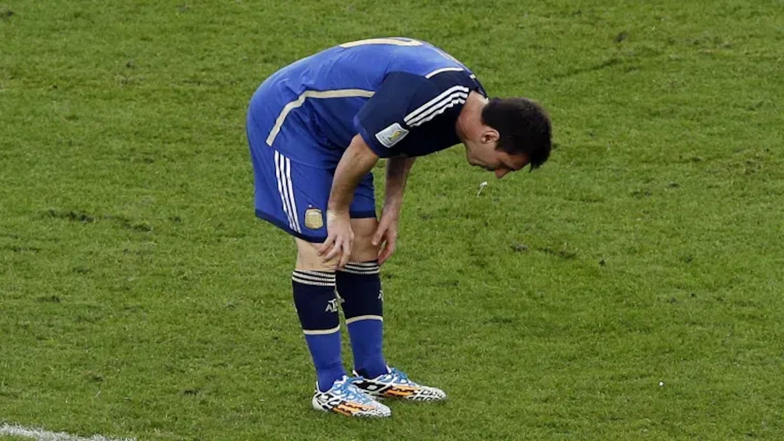 Lionel Messi hatte auch im WM-Finale 2014 mit Magenproblemen zu kämpfen.