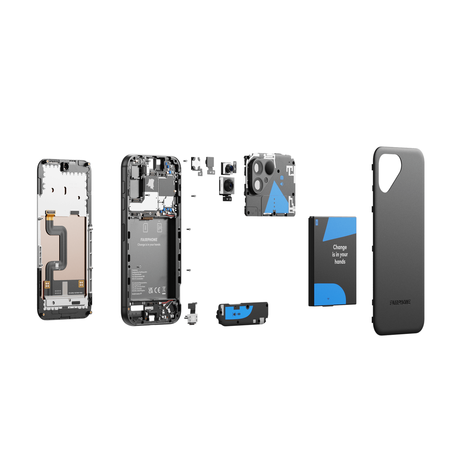 ... technologisch anspruchsvollste Smartphone". Im Vergleich zu früheren Generationen sei das Fairphone 5 dünner, leichter, wetterbeständiger und langlebiger.&nbsp;