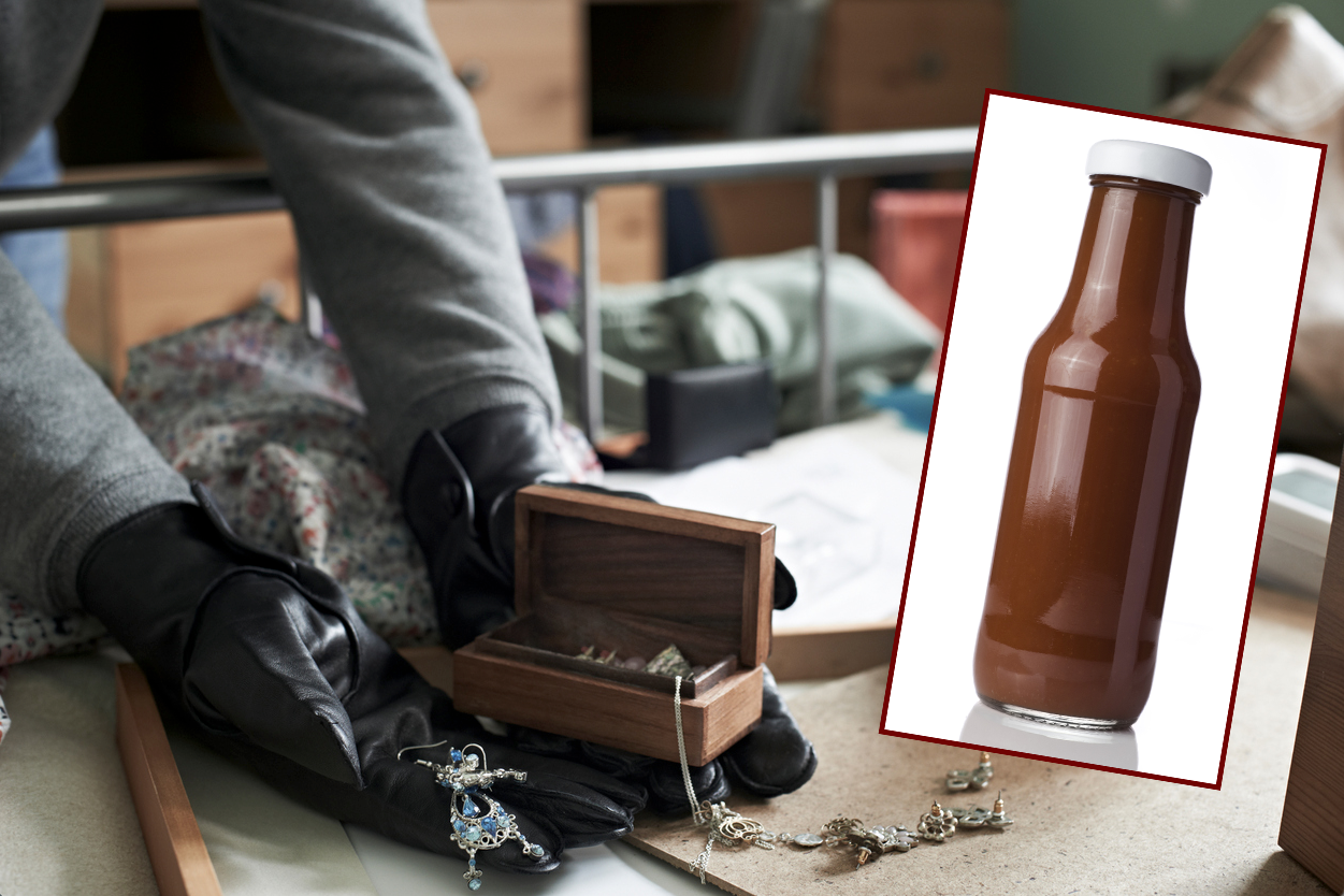 Diebesbande versteckte Schmuck in Ketchup-Flasche
