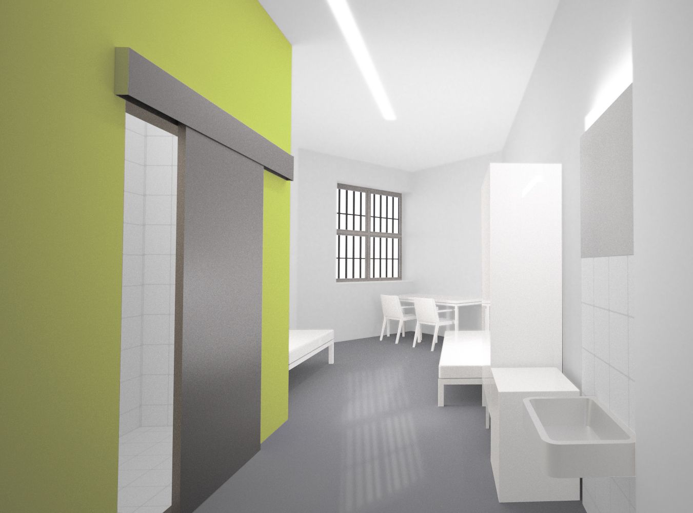 Die Zellen werden verschönert – und etwas bunter. 