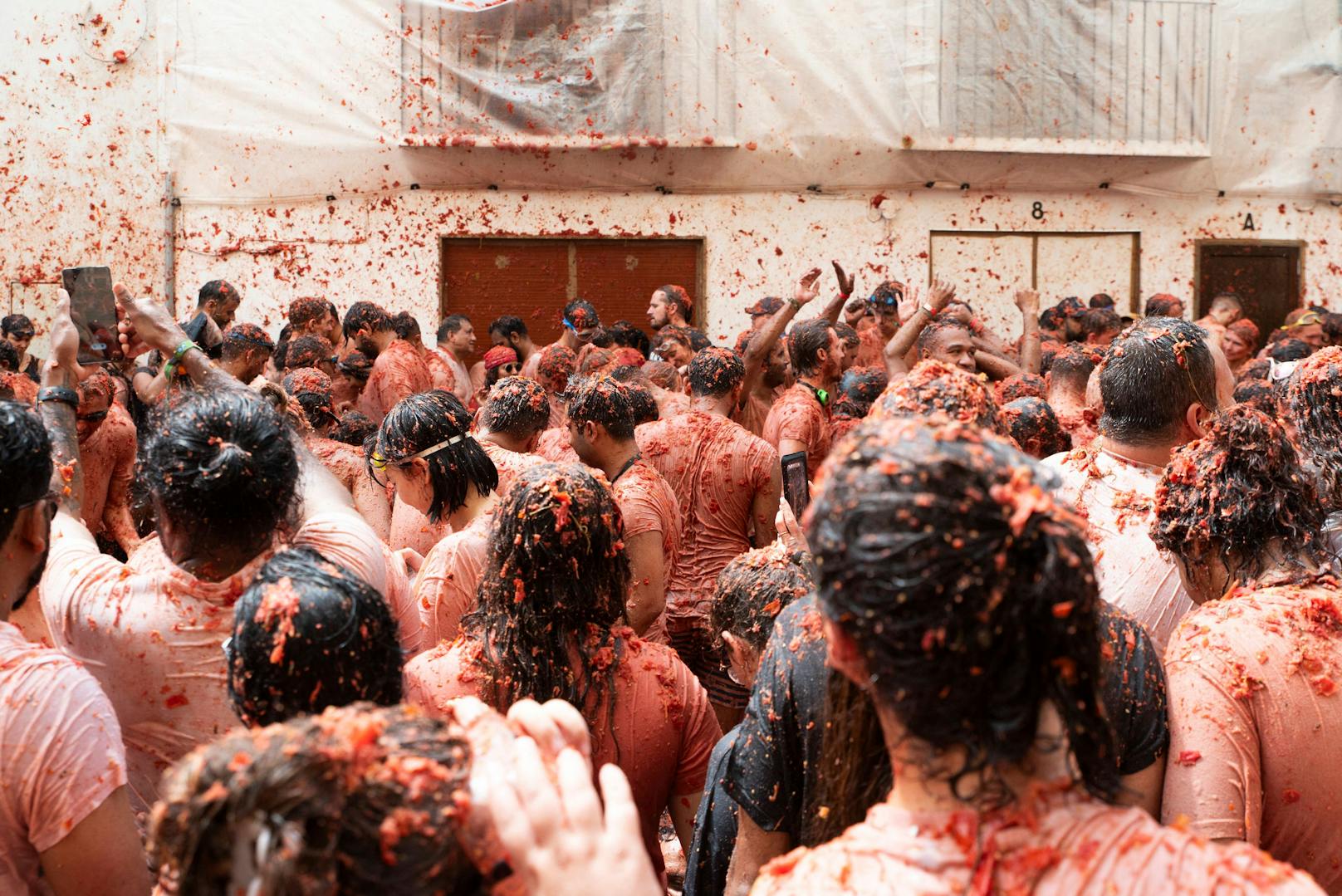 In der spanischen Gemeinde Buñol fand am Mittwoch die traditionelle "La Tomatina" statt. 