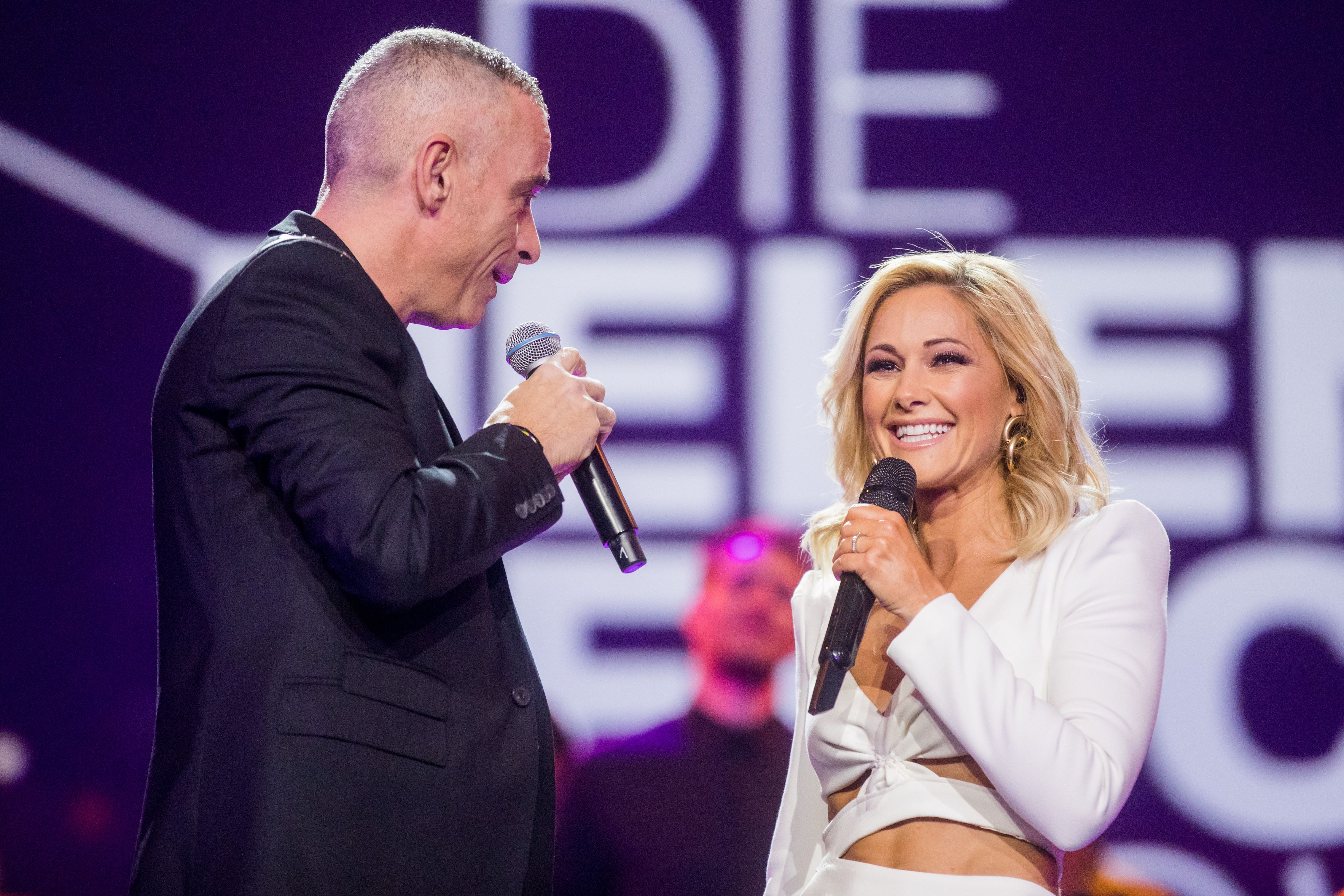 <strong>Helene Fischer</strong> im Duett mit <strong>Eros Ramazzotti</strong> bei der 