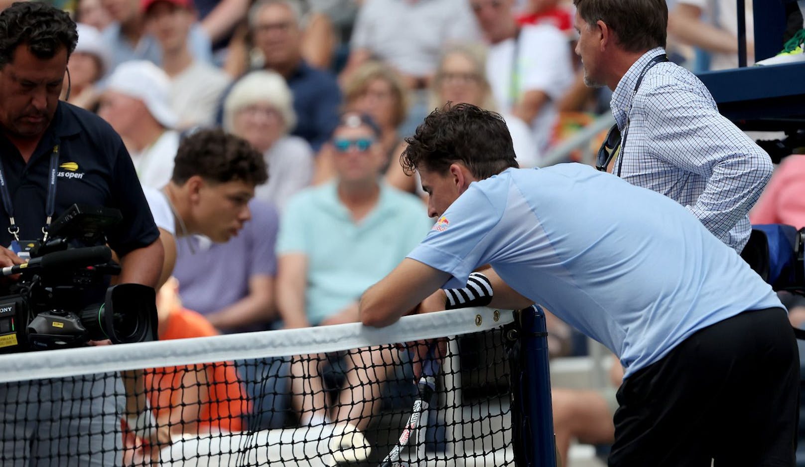 Dominc Thiem musste bei den US Open wegen Magenproblemen aufgeben.