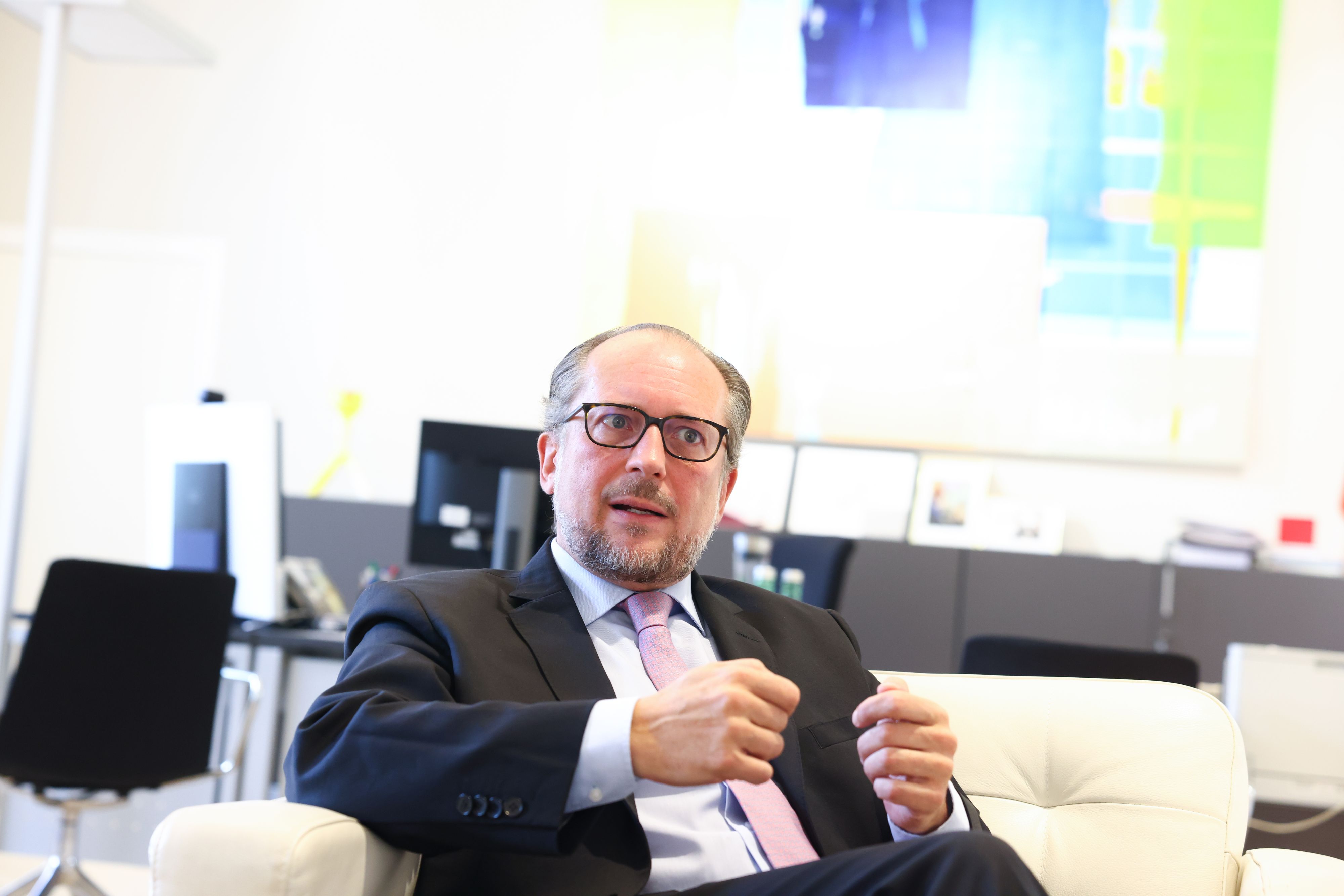 Außenminister Schallenberg freut sich auf eine intensive Woche des internationalen Speed-Datings.