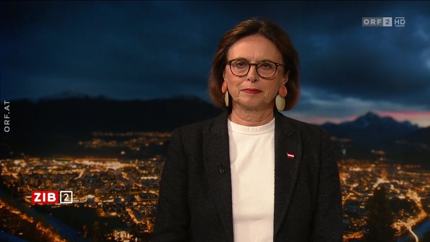 Tourismus-Staatssekretärin Susanne Kraus-Winkler zu Gast in der ORF-"ZIB2".