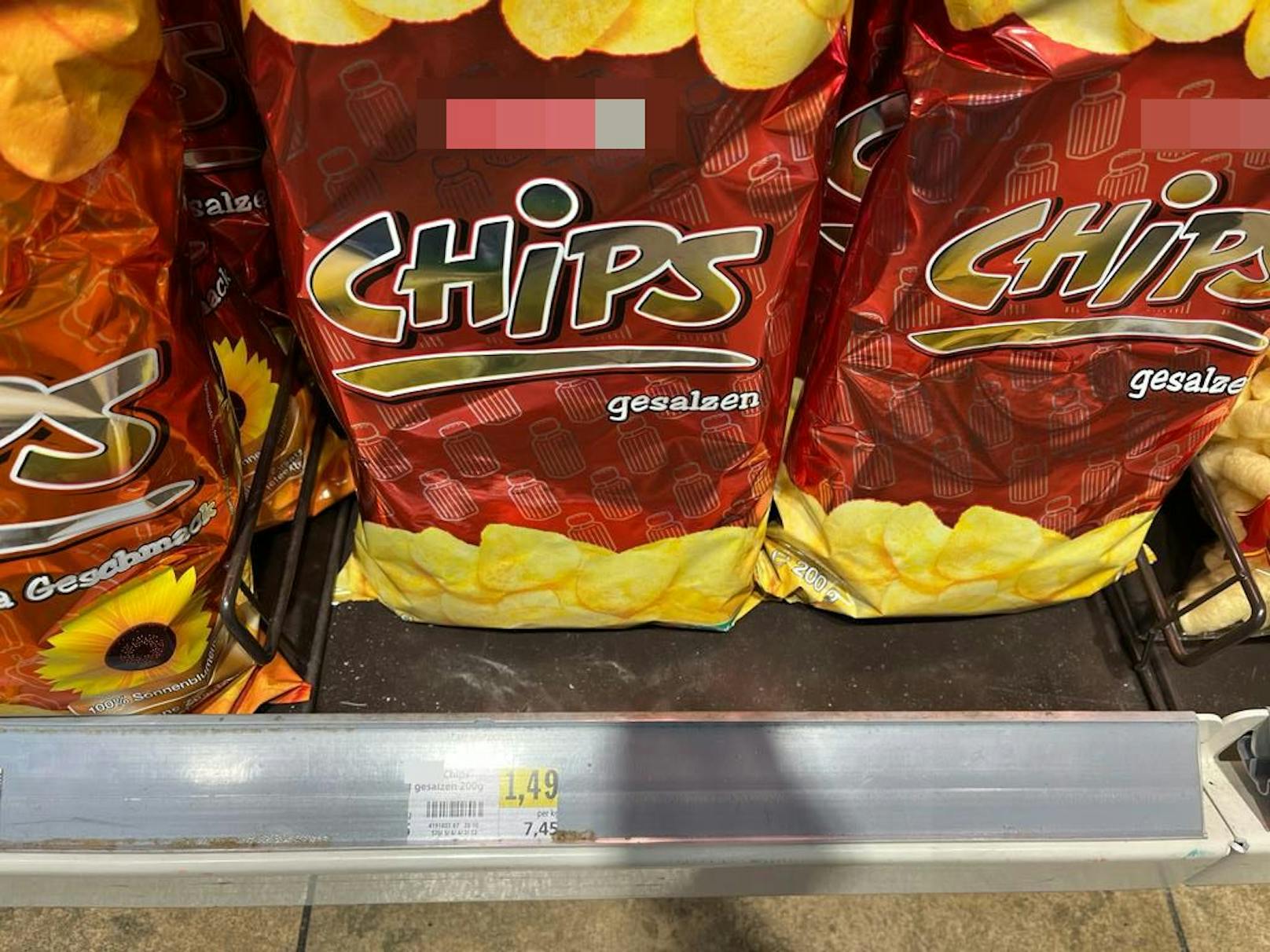 Auch bei Chips ist der Unterschied gesalzen: 1,49 Euro für mehr Inhalt.