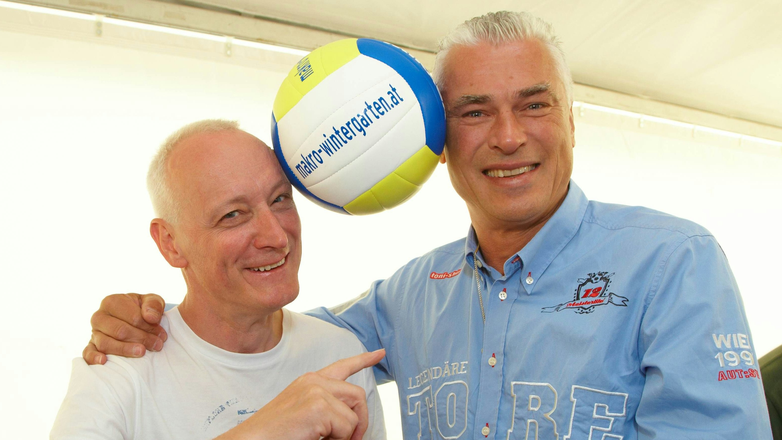 Gary Howard und Toni Polster bei der Promi-Beachvolleyballtrophy 2009