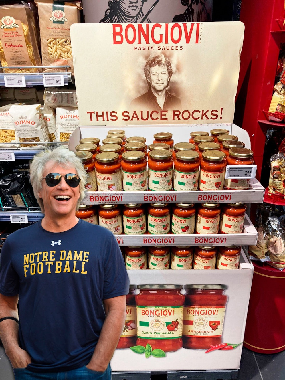 Diese Spaghetti-Saucen von Jon Bon Jovi rocken jetzt in ausgewählten Billa-Regalen.