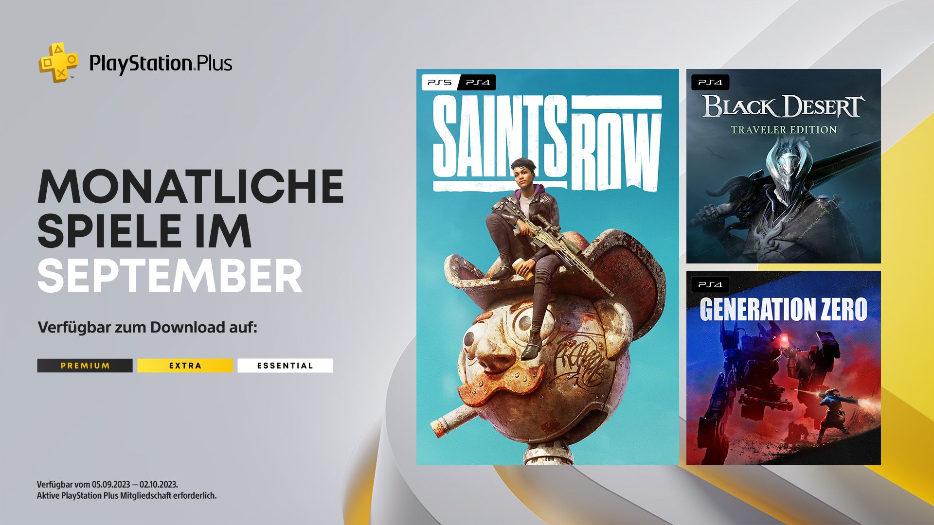 Die monatlichen PlayStation Plus-Titel im September für PS4 und PS5.