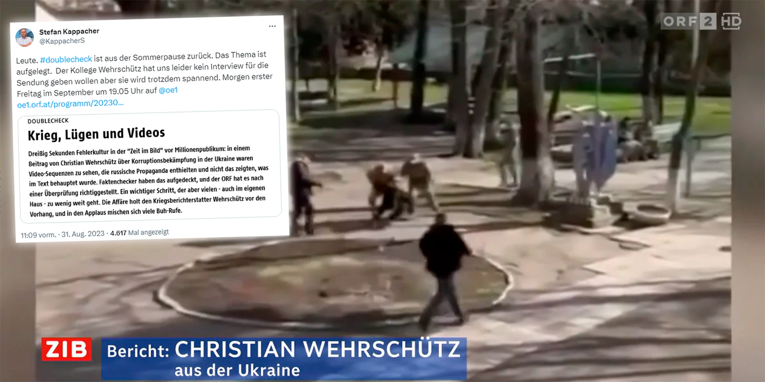 Leider wollte der ORF-Reporter nicht mit dem ORF-Radio über seine Arbeit sprechen.