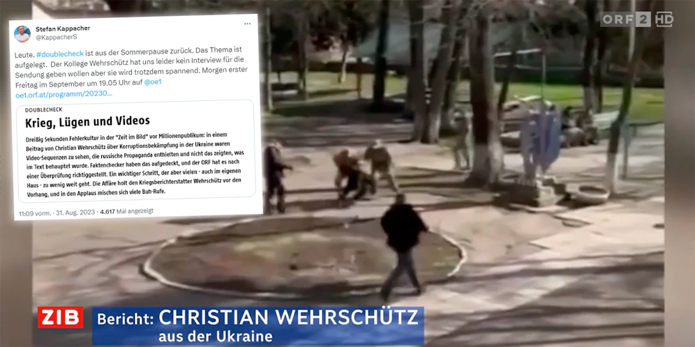 Leider wollte der ORF-Reporter nicht mit dem ORF-Radio über seine Arbeit sprechen.
