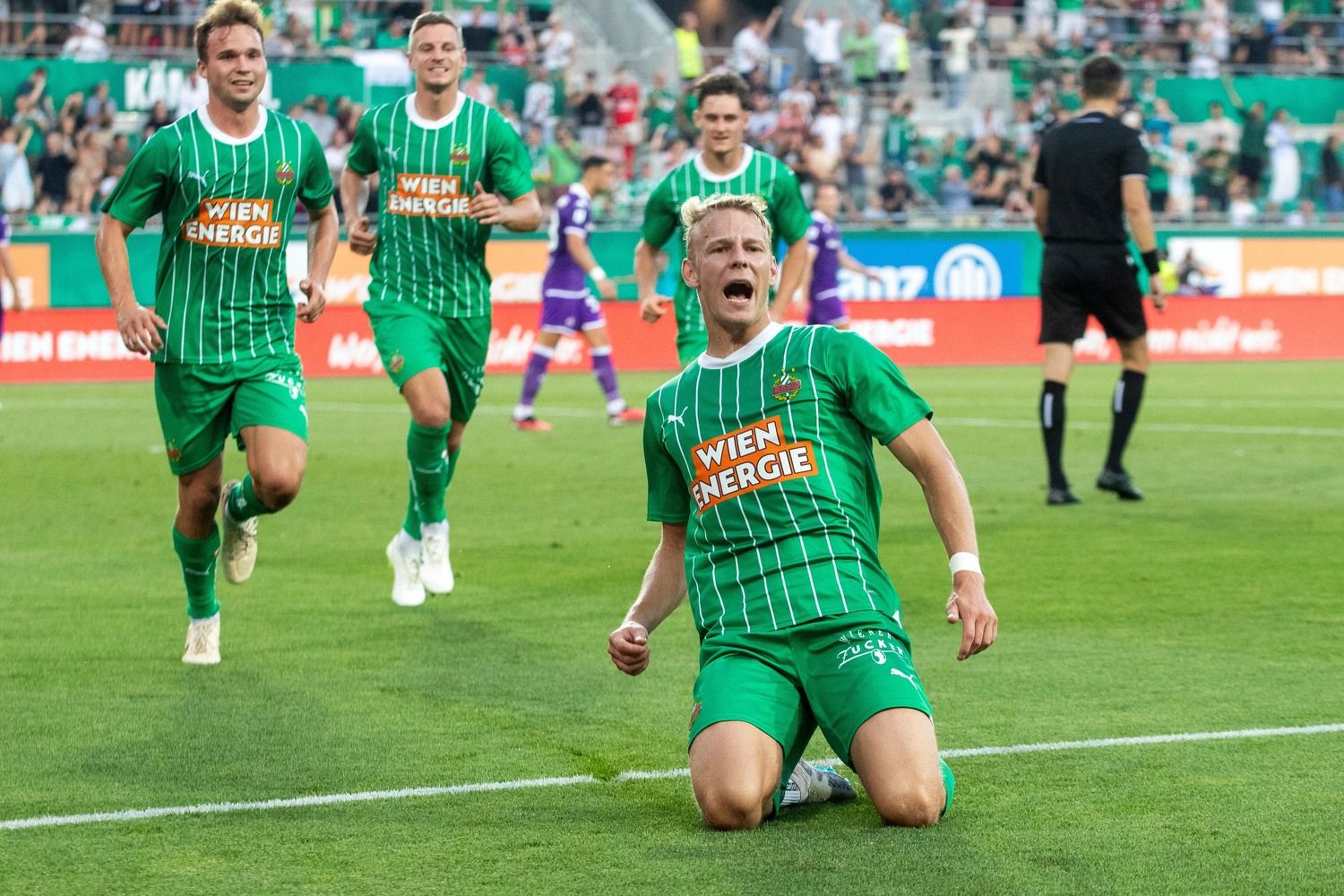 Rapid jubelte in Wien, will jetzt in Florenz die Sensation.