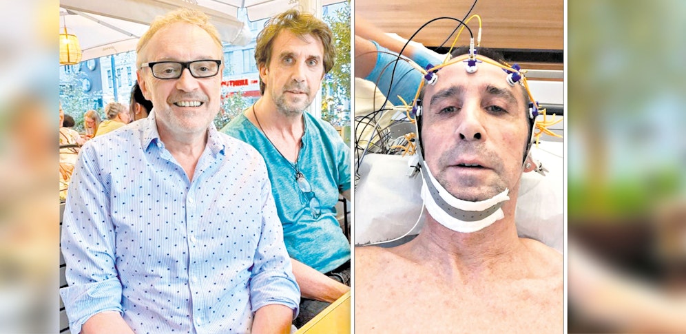 Josef Winkler mit Josef Hader; Josef Winkler im Krankenbett