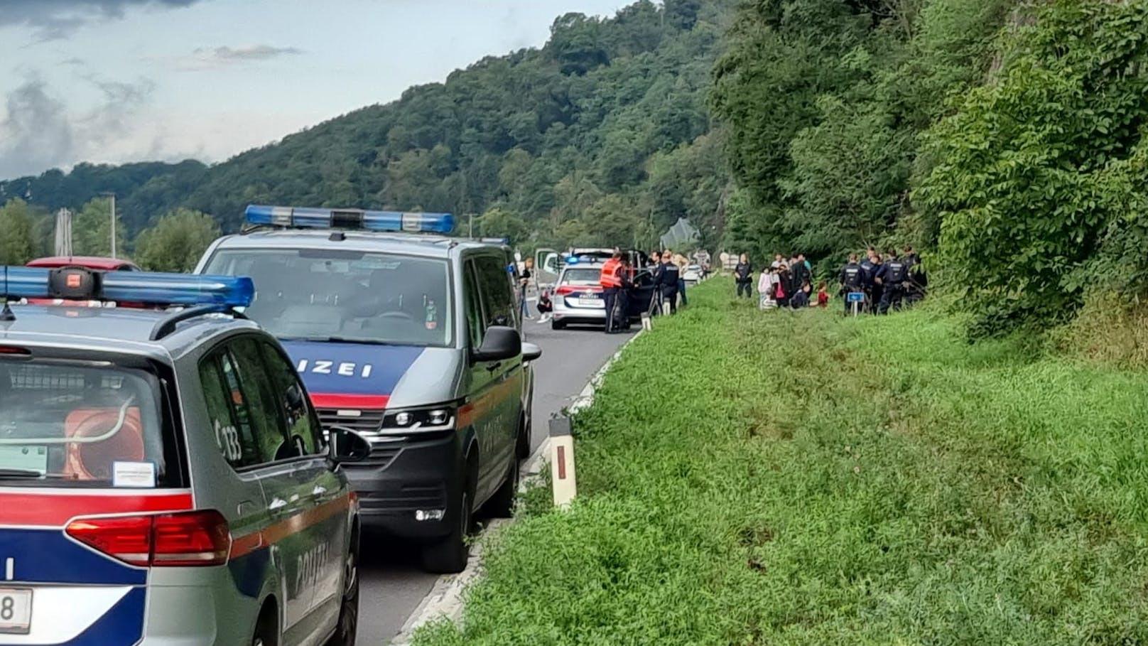 Die Gruppe wurde an der Linzer Stadteinfahrt gestoppt.