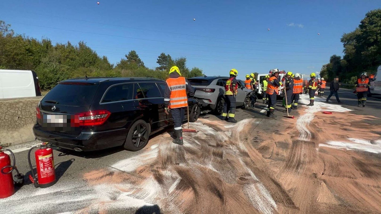 ... am Donnerstagnachmittag auf der Westautobahn