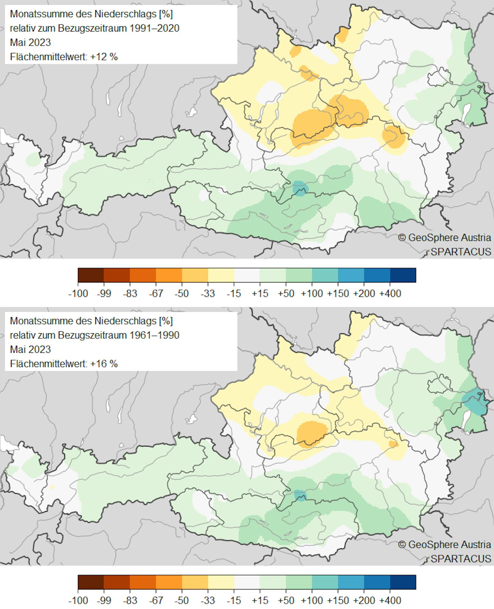 In manchen Regionen regnete es zu wenig, in manchen aber deutlich zu viel.